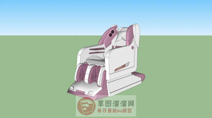 按摩椅休闲椅躺椅SU模型