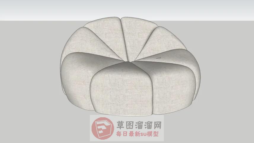 沙发凳SU模型