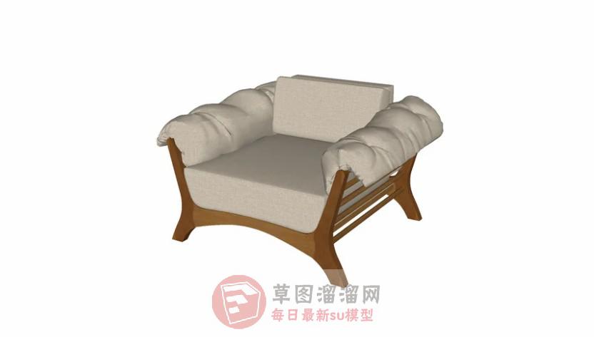 扶手椅家具SU模型