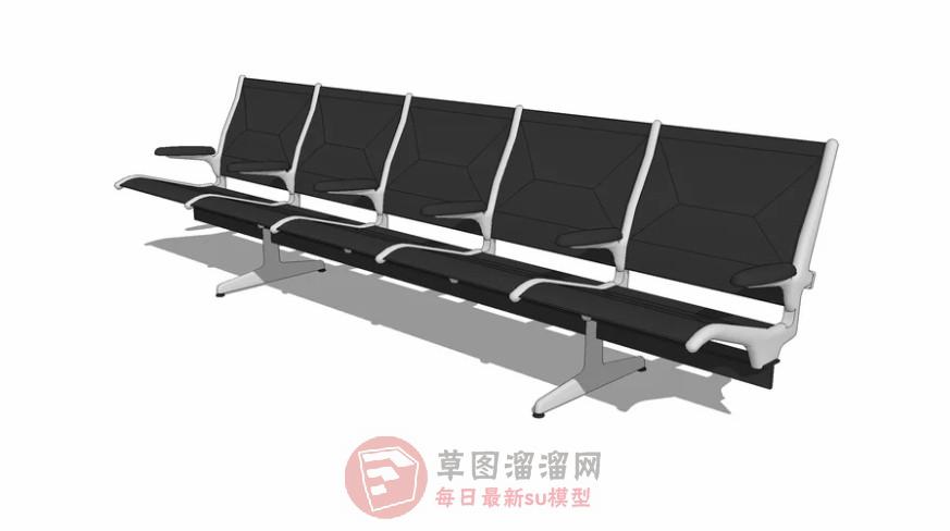 等候椅排椅SU模型
