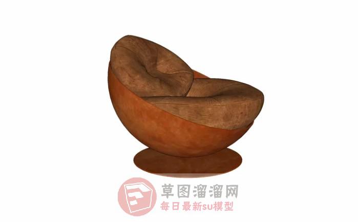 蛋椅坐凳椅子SU模型