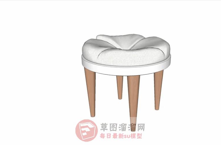 木凳坐凳凳子SU模型