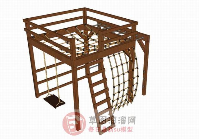 儿童游乐攀爬网SU模型
