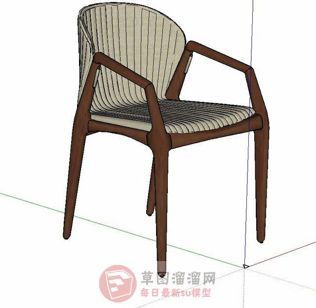 扶手椅椅子家具SU模型
