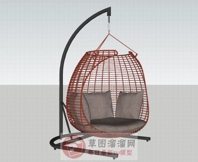 室内吊椅休闲椅SU模型