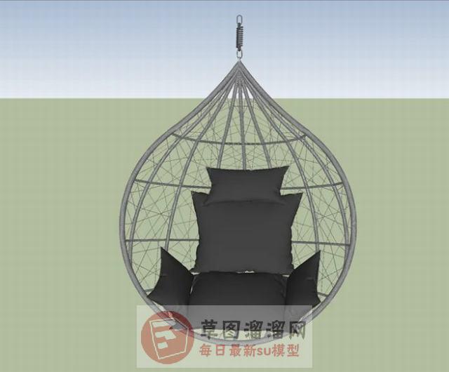 吊椅座椅椅子SU模型