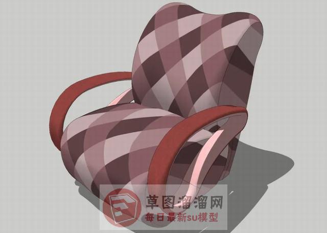 扶手椅座椅家具SU模型