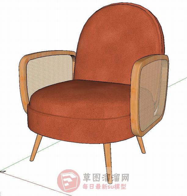 扶手椅椅子SU模型