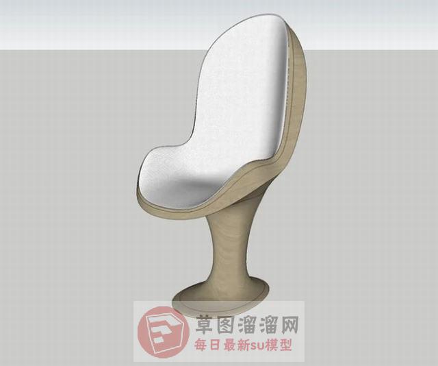 单人座椅高脚凳SU模型