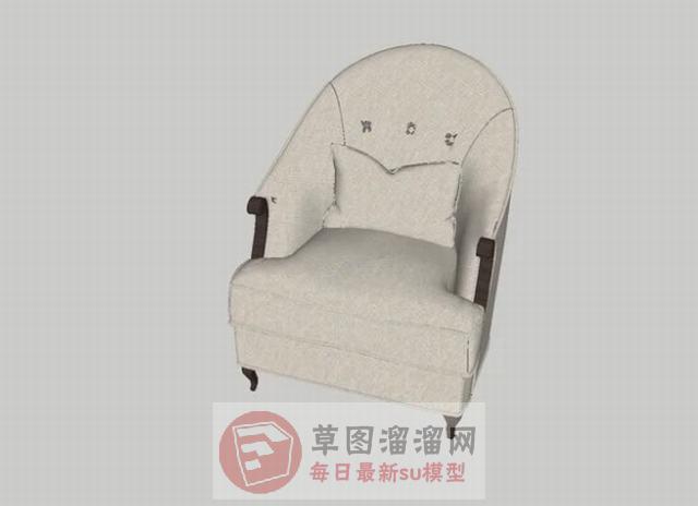 扶手椅椅子SU模型