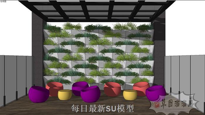 休闲座椅蛋蛋椅SU模型