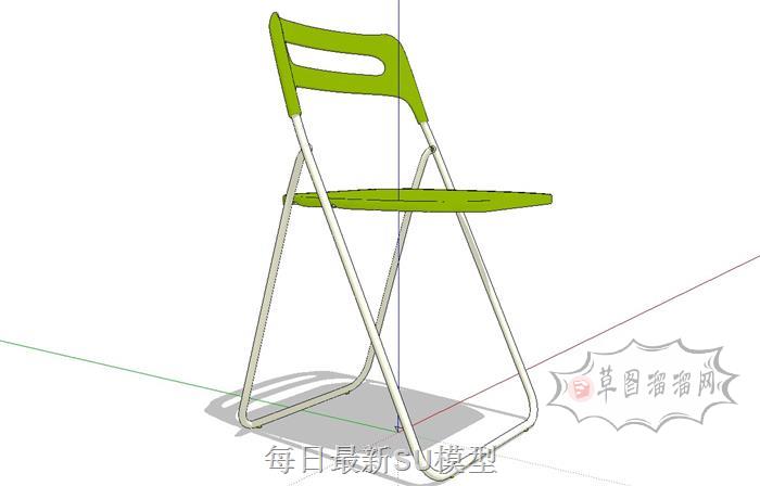 椅子外八折叠椅SU模型