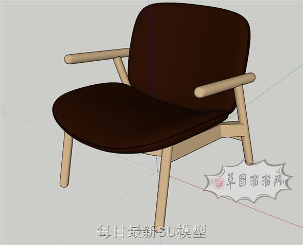 扶手椅椅子家具SU模型