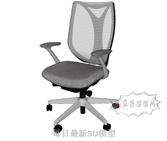 旋转椅办公椅电脑椅SU模型