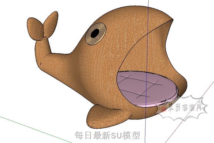 鲸鱼造型座椅SU模型
