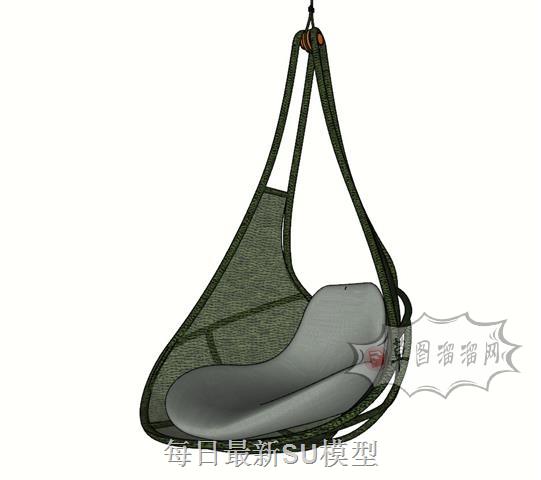 吊椅座椅SU模型