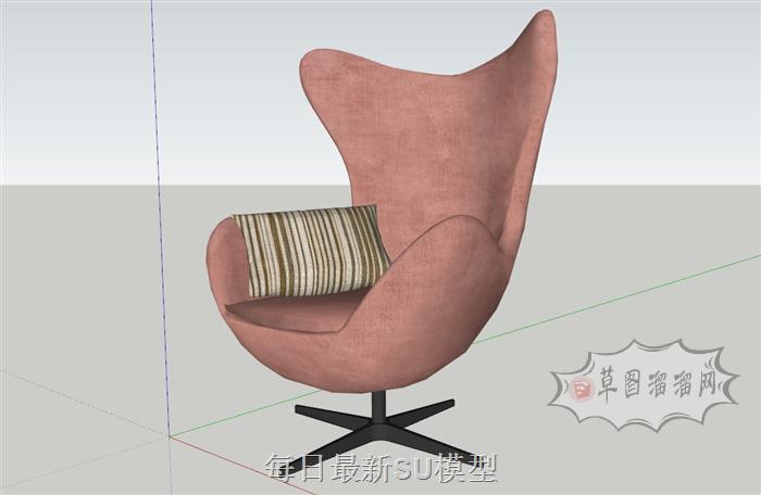 扶手椅椅子SU模型