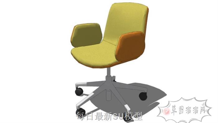 旋转椅椅子SU模型