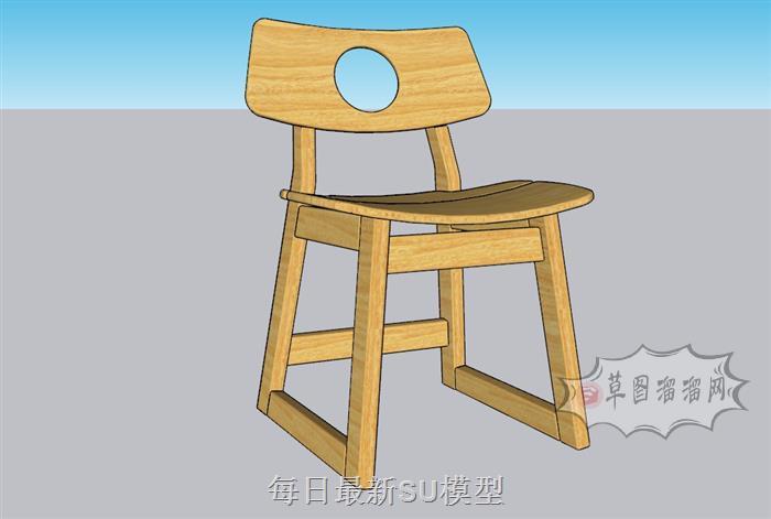 儿童椅椅子SU模型