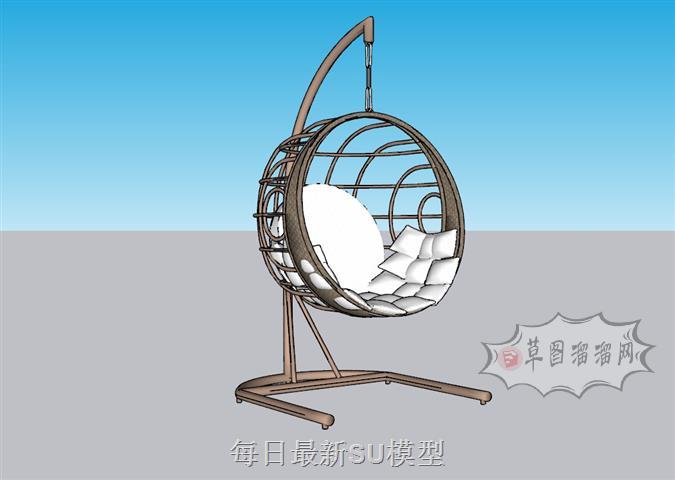 吊椅座椅SU模型