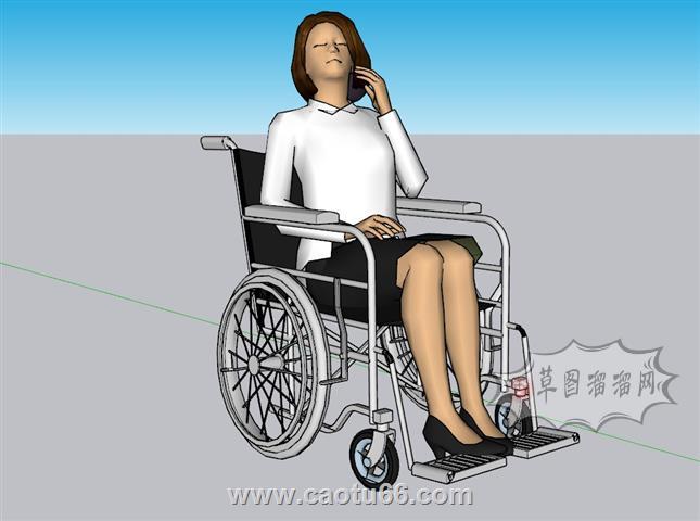 轮椅病人SU模型