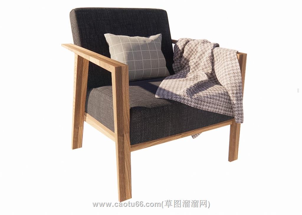 扶手椅椅子SU模型