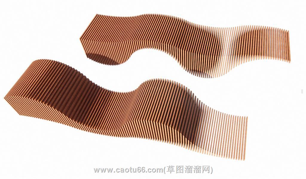 创意户外长椅SU模型