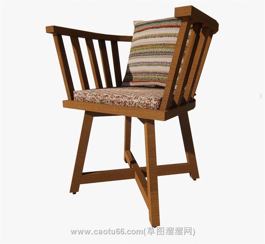 扶手椅椅子SU模型