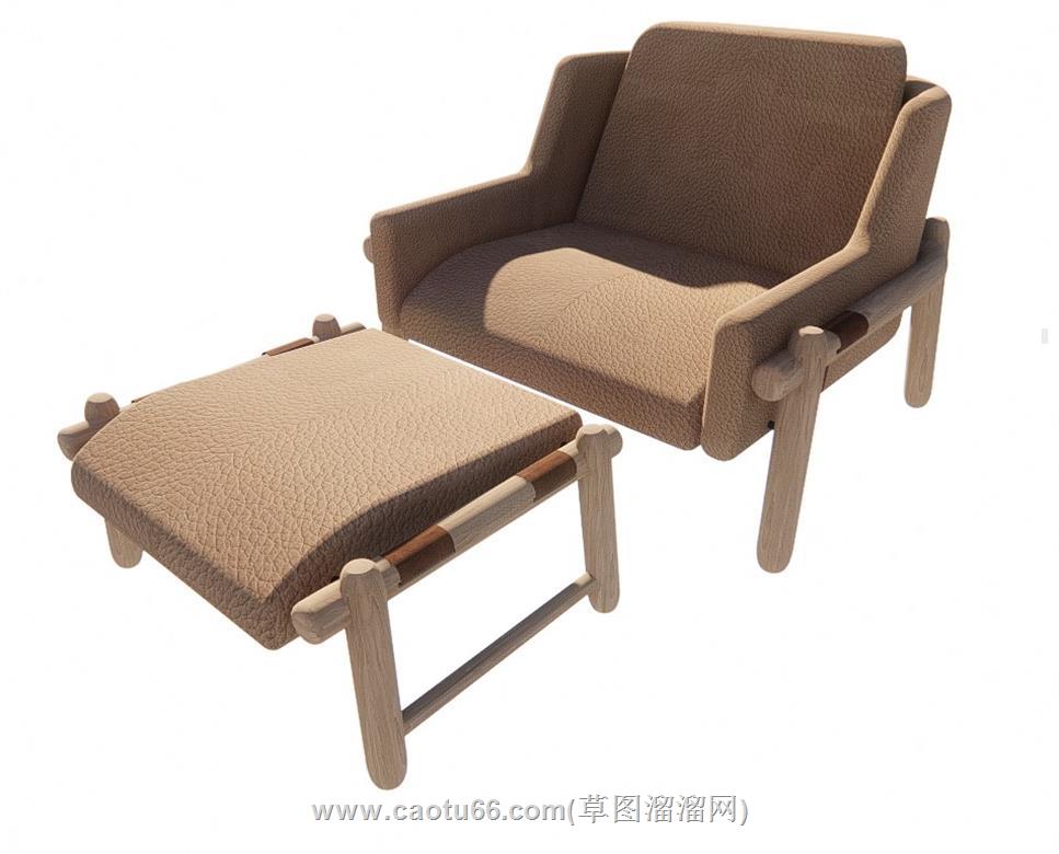 懒人椅SU模型