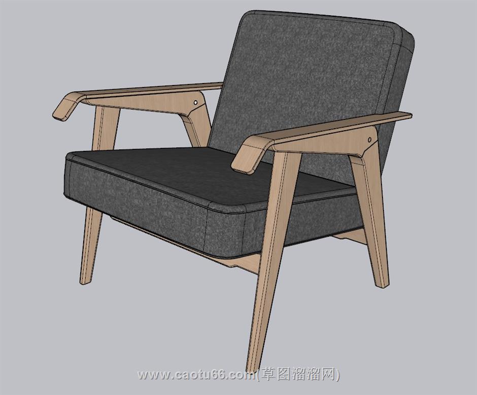 扶手椅SU模型