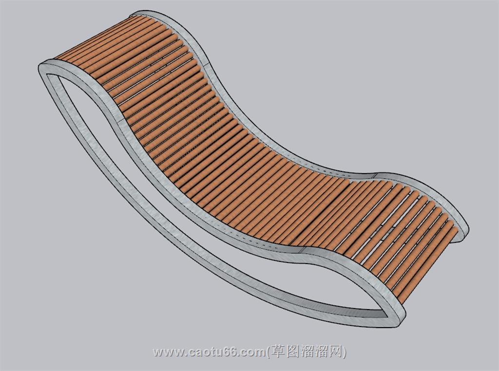 躺椅太阳椅SU模型