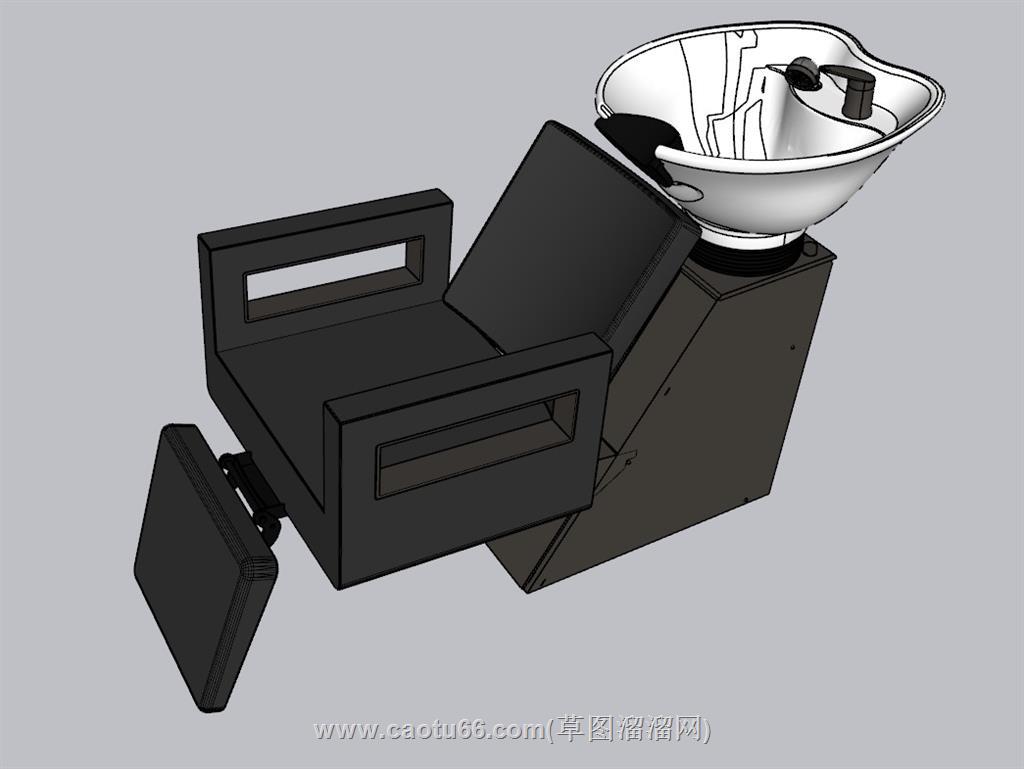 洗头椅SU模型