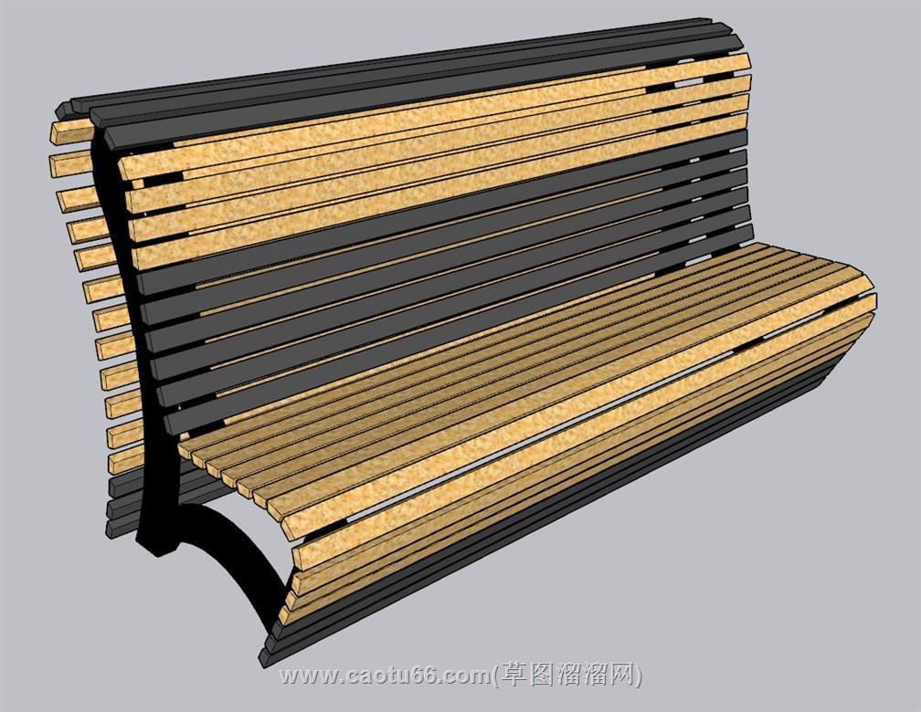 户外长椅长凳SU模型