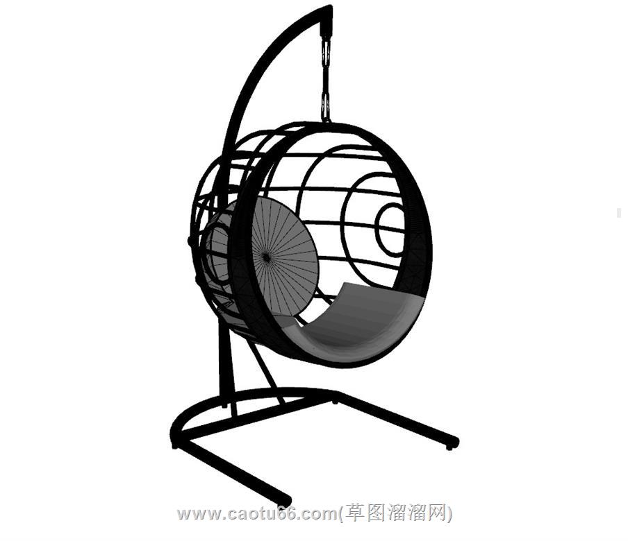 现代吊椅sketchup模型SU模型
