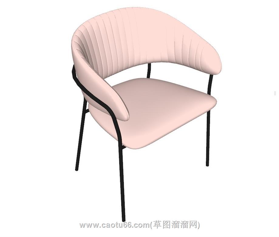 单椅扶手椅SU模型