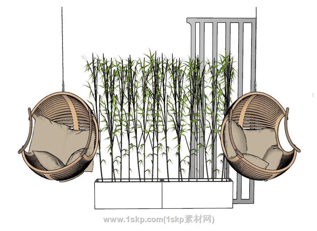 吊椅SU模型