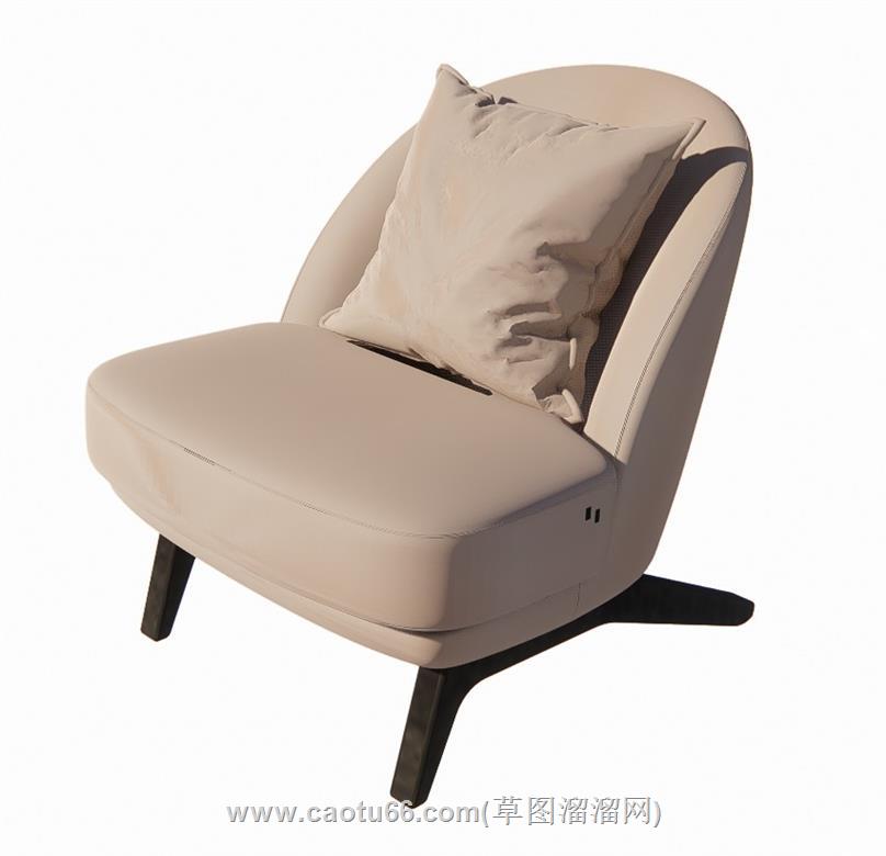 单人椅沙发椅SU模型