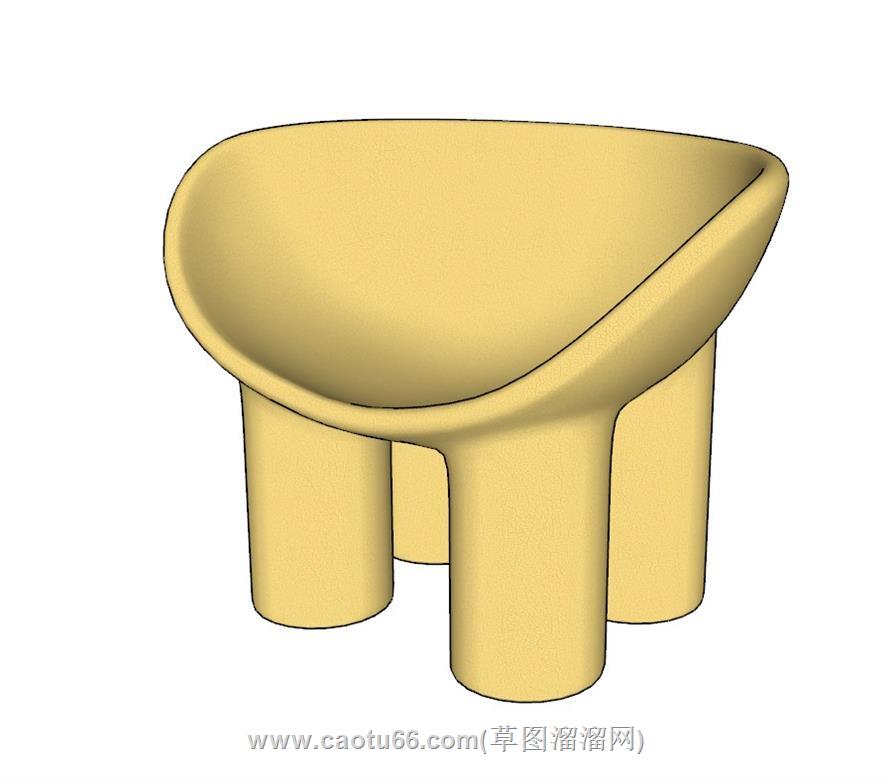 儿童凳子坐凳SU模型
