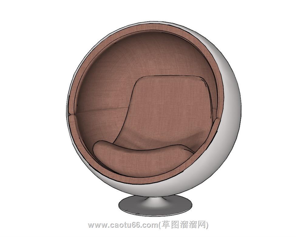 蛋椅SU模型