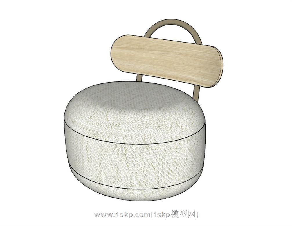 简约坐凳SU模型