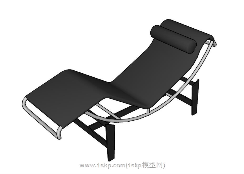 休闲躺椅SU模型