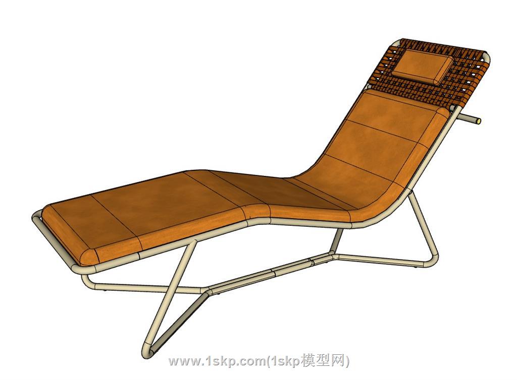 躺椅长椅SU模型