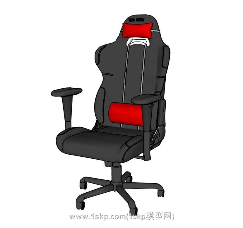 电竞椅办公椅旋转椅SU模型