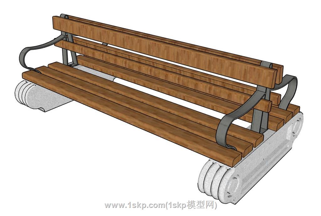 长椅SU模型