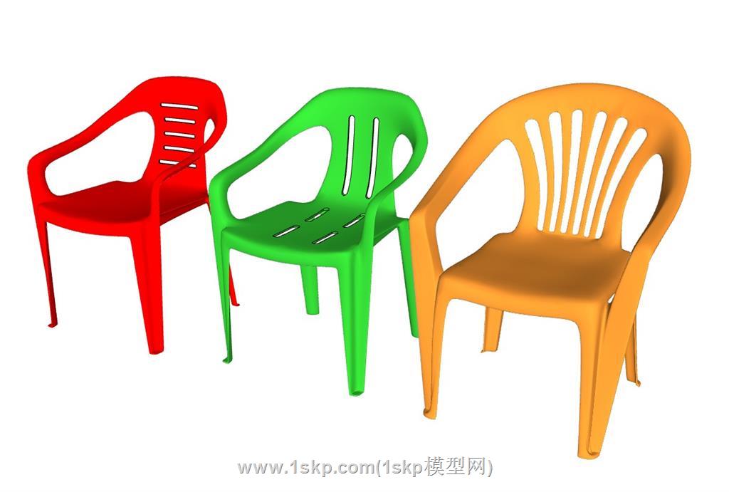 塑料椅子SU模型