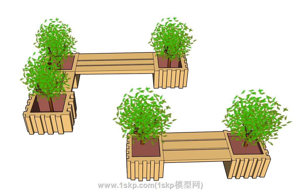 景观座椅SU模型