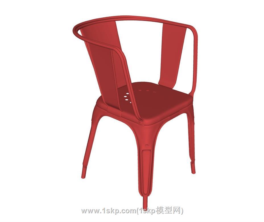 塑料椅椅子SU模型