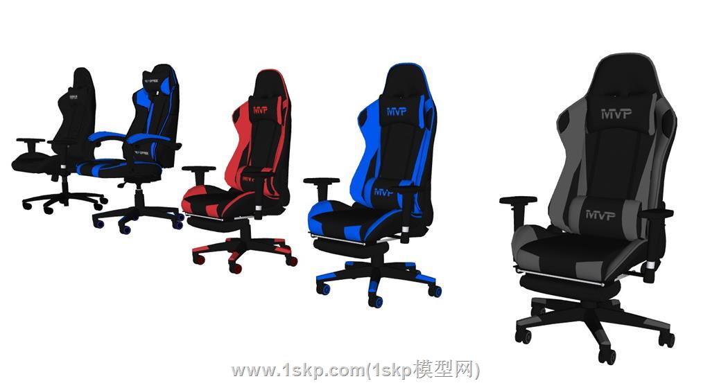 电竞椅电脑椅SU模型