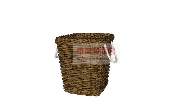 背篓箩筐SU模型