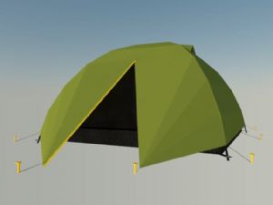 帐篷露营SU模型